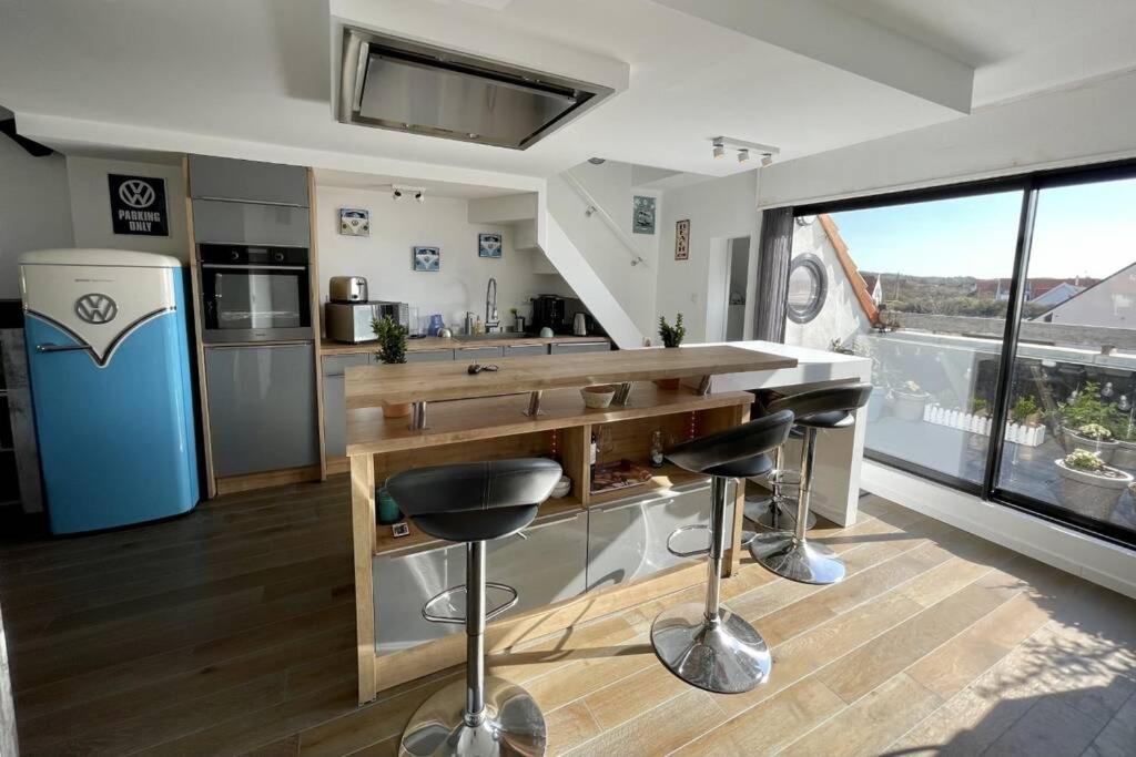 Duplex Avec Jacuzzi Vue Imprenable Sur La Baie De Wissant Lejlighed Eksteriør billede